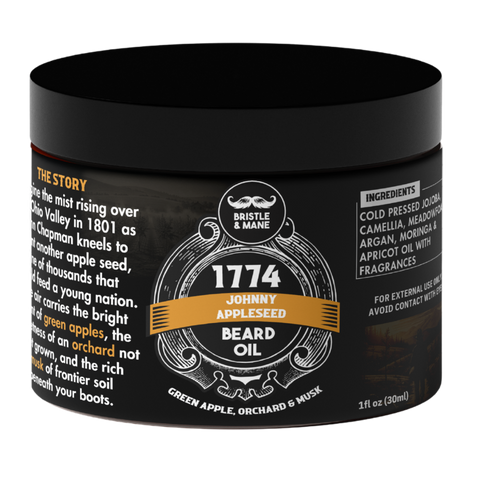 1774: Johnny Appleseed Beard Oil - Green Apple, Orchard & Musk image