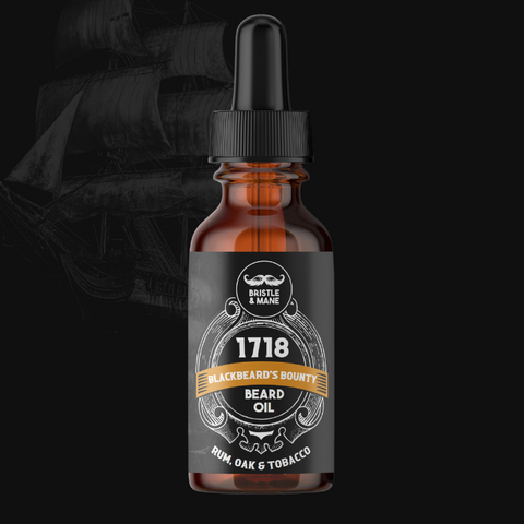 1718: Blackbeard's Bounty Beard Oil - Rum, Oak & Tobacco