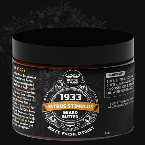 1933: Citrus Stimulus Beard Butter - Zesty, Fresh, Citrusy