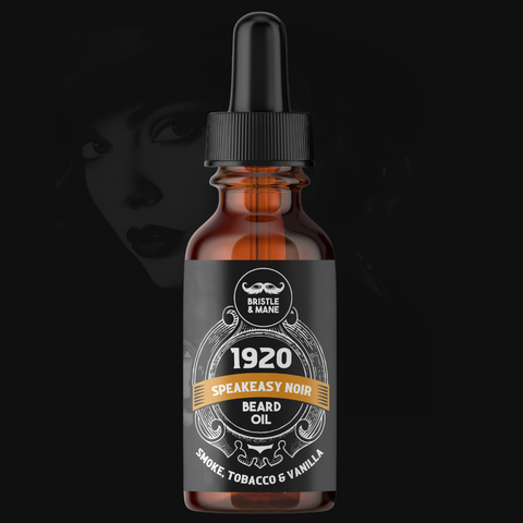 1920: Speakeasy Smoky Noir Beard Oil - Smoke, Tobacco & Vanilla