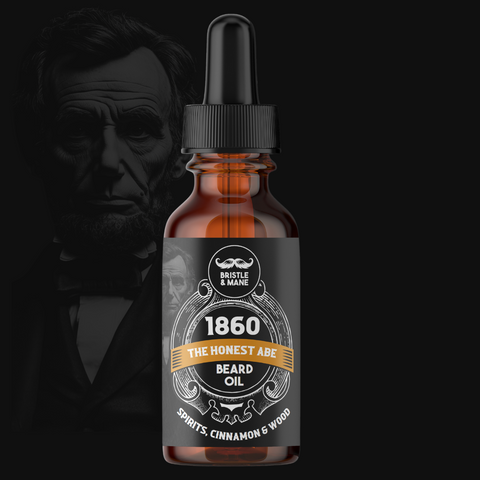 1860: The Honest Abe Beard Oil - Warm Spirits, Sweet Spices & Aged Wood